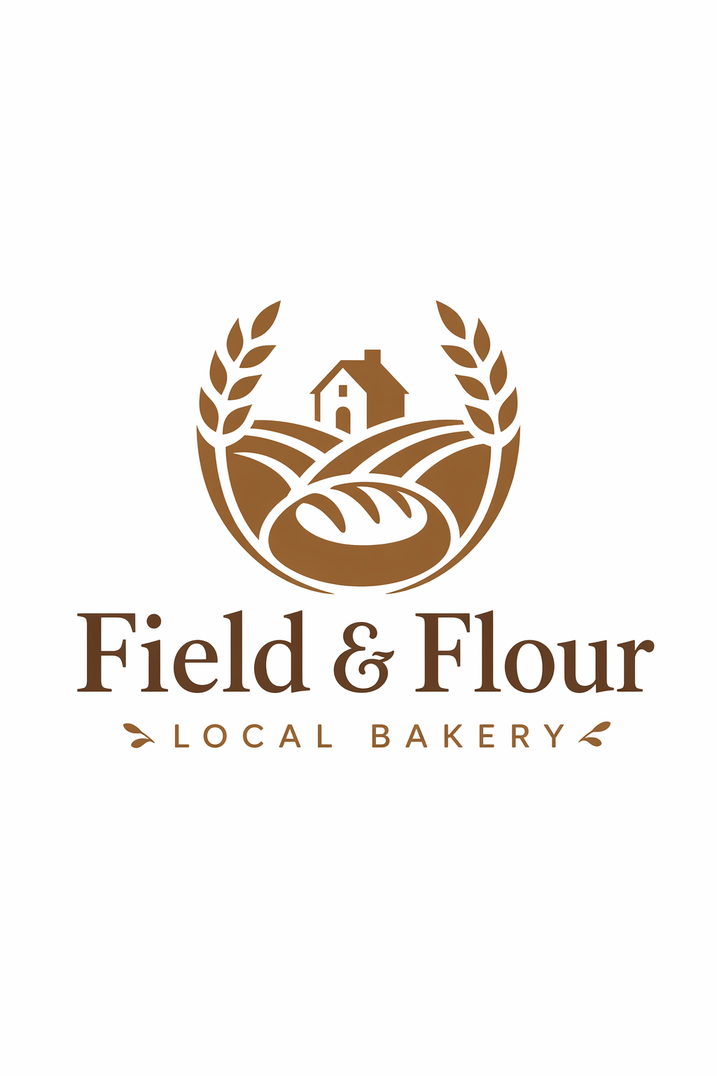 Field & Flour 面包店标志，OpenAI Cookbook 原始生成示例