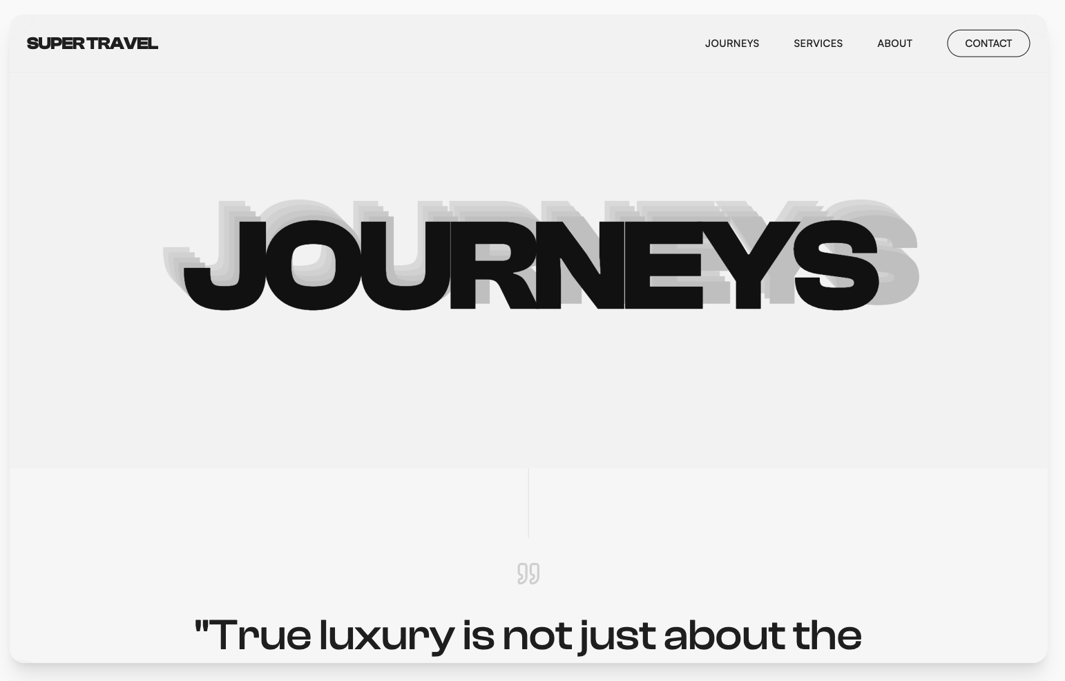 High Contrast Landing Page 原项目预览
